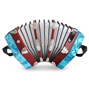 Tianchunyue Knopfakkordeon SFQ1, 20 Knöpfe, blau