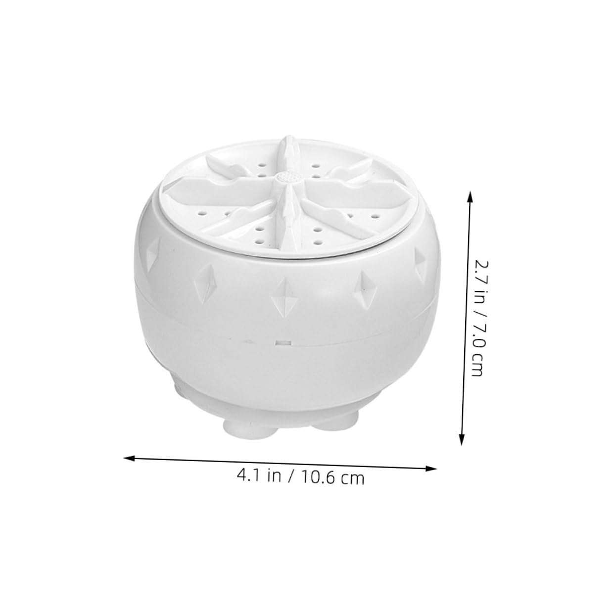 Mini Lavatrice Portatile 2 Pezzi con Turbina ad Alta Efficienza in Plastica, per Appartamenti e Lavaggio di Biancheria e Vestiti
