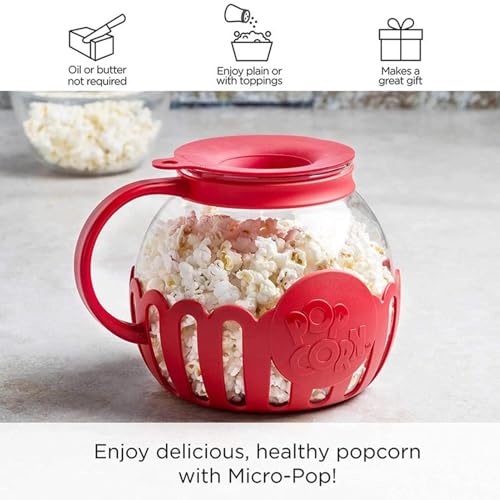 Microwave Popcorn Maker With Lid, 2.13 Liter Popcorn Microwave Kettle With Handle, High Temperature Resistant, Healthy Less Fat, Pop Corn Air Poppers For Kids Movie Nights Parties Home - Image 4