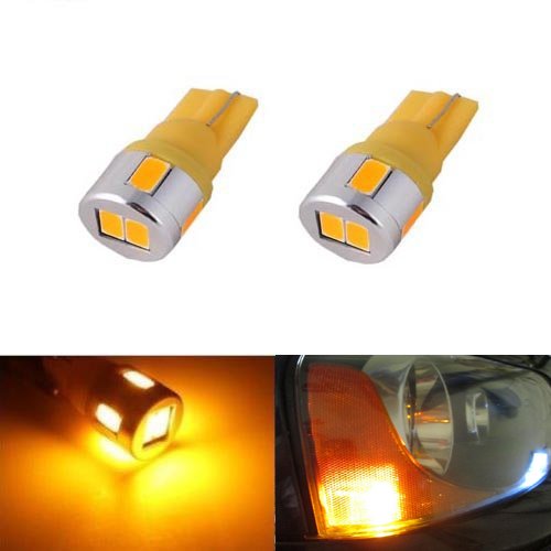 Laiweier Extremely Bright 5730 SMD 194 168 2825 W5W T10 LED Bulbs,Amber