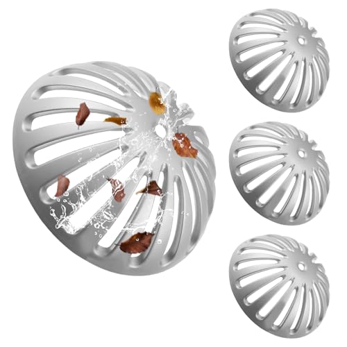 Tuanse 4 Pack Heavy Duty Aluminum Floor Drain Cover Dome