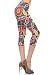 Leggings Depot Women's Popular Capri Cropped REGULAR and PLUS Printed High Waist Leggings (Plus (Size 12-24), Playful Florals)