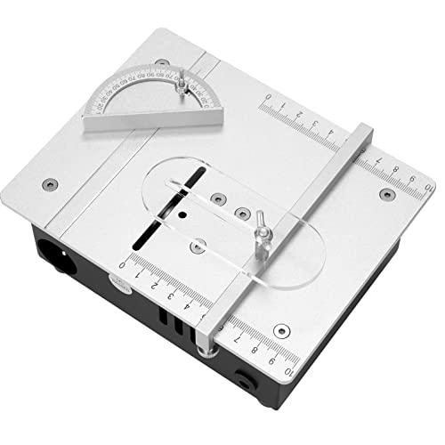 Generic Mini mesa multifuncional serra elétrica serra de mesa pequena ferramenta de corte faça você