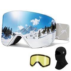 White Frame Silver, Polarized-lens（ski Mask)