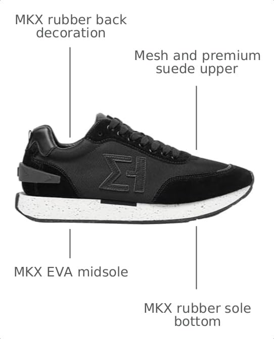 Image of ELHANN.H The SJ688 Sneaker Combines Simple Lines with a Dynamic Style. Brings Authenticity Vintage Look to the Shoes.