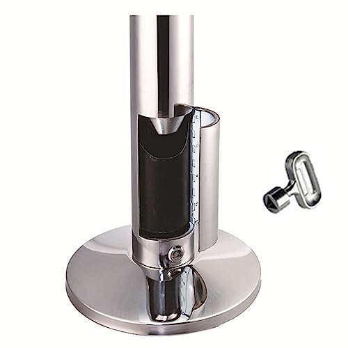 Cenicero de pie de acero inoxidable para exterior regulable de 106x32cm 2