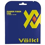  Volkl Power Fiber Pro, corda per racchetta da tennis, durata, sensazione e controllo, corda multifilamento (arancione fluo, 16 G)