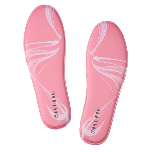 Image of Memory Foam Shoe Inserts for Women Men, Cushion Insoles for Work Boots Sneakers Flats,Comfort Soles Design for Foot Pain Relief,Pink EU39