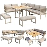 Garten Lounge Dining Set für 8-10 Personen