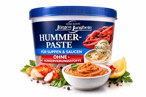 Jürgen Langbein Hummerpaste Feine Küche für Suppen & Saucen Intensiver Hummergeschmack + minafood Notizblock