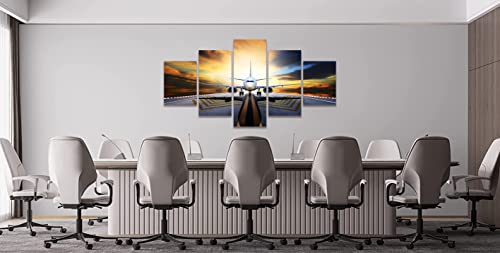 Skasnfai Airplane Artwork For Walls Canvas Wall Art Military Aircraft Framed Wall Art Plane Pictures Posters Wall Decor For Bedroom Ready To Hang (50Wx24H) #TOP1