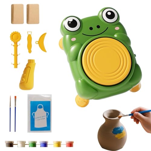 Nankoyal Rueda Miniaturizada Para Cerámica - Juego de Herramientas para Crear Cerámica Pequeña | Herramienta Educativa De Elaboración Manual De Arcilla Para Actividades Familiares Y Clases De Arte