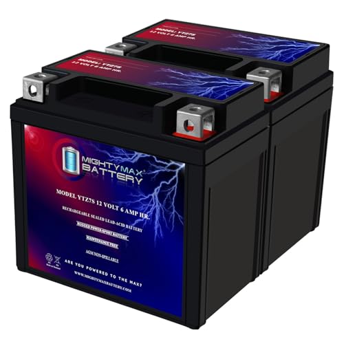 Mighty Max YTZ7S 12V 6Ah Battery for Yamaha WR250F (2 Pack)