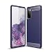 Produktbild NEINEI Hülle für Asus Zenfone 8 Flip,Ultra Dünn Handyhülle,Weiche Kohlefaser Metallisches Gefühl Design Schutzhülle,TPU Silikon Kratzfest Stoßfeste Case Cover-Blau