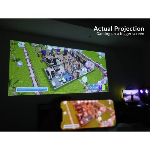 Aaxa Technologies P8 Smart Led Dlp Mini Projector, Wifi Bluetooth, Android 10.0, Wireless Smartphone Mirroring, Usbc & Hdmi Input, Built-In Netflix, Youtube, Support 1080P Portable Movie Projector #TOP5