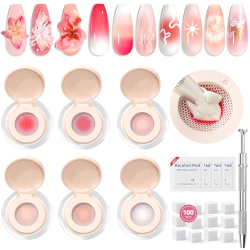 Vernis gel Pat Painting Saviland kit anti démarcations pour réussir vos ongles ombrés sans ratures