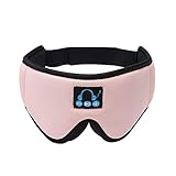 【Super-bequem und waschbar】 Schlaf Kopfhörer aus Elvet und elastischer Baumwolle, und ein weiches und angenehmes Gefühl sorgen. Gewebeeinlage getrennt von Nähten ist nicht defekt, es ist der Ort, um das Bluetooth-Modul herauszunehmen, so dass Sie voll die Augenmaske waschen.