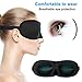 Sleep Mask Comfortable Soft Adjustable 3D Contoured Sleep Eye Masks for Sleeping Naps Shift Work Sun-Spa Travel for Women and Men Blindfold Eyeshade Blocking Bright Light £¨Black)