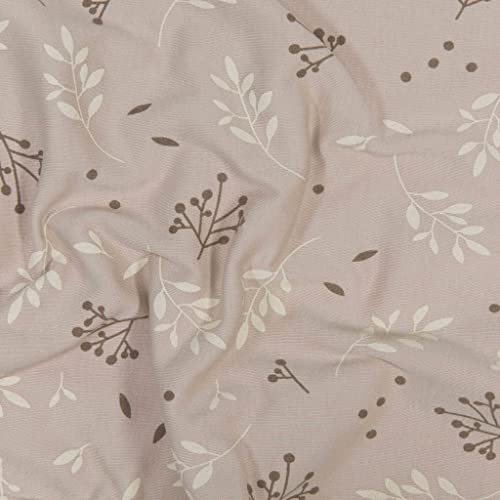 Original Dooky Universal Pads Romantic Leaves Beige Gurtschoner & Gurtpolster geeignet für Altersgruppe 0+ und 3 & 5 Punkt Gurte für Babyschale, Kinderwagen, Buggy & Autositz, Beige