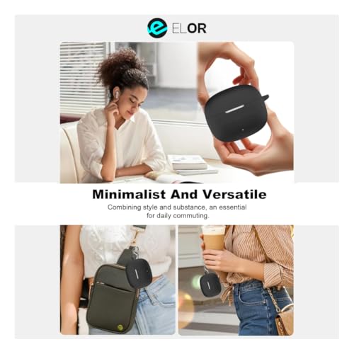 Image of ELOR Premium Silicone Case Cover Compatible with OnePlus Nord Buds 4 Pro (Earbuds Not Included) (Frost White)