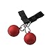 IRON COMPANY Body-Solid Cannonball Grips with Straps - Pair - 3 inch Diameter Pull-Up Balls for Grip Strength - Steel Ball Grip Cable Attachments