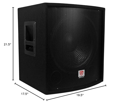 Image of Rockville SBG1158 15 inch Passive Pro DJ Subwoofer, 8 Ohm, MDF, Pole Mount