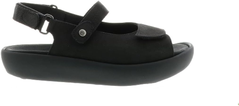 Wolky Women's Jewel Sandal, Black, 7.5-8 x Wide