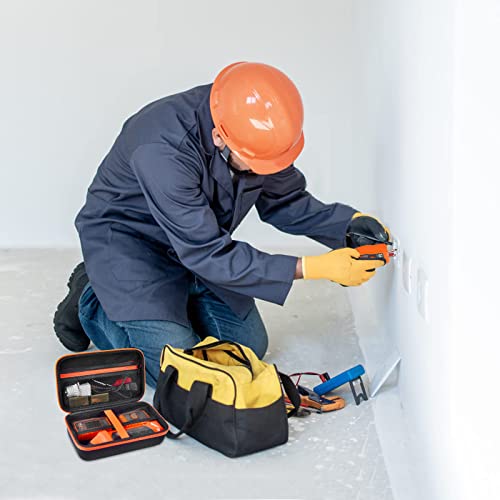 Case Compatible With Klein Tools Et310 Ac Circuit Breaker Finder And Integrated Gfci Outlet Tester, With Mesh Pocket Inside For Accessories (Orange) #TOP5