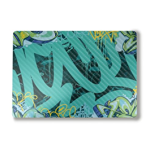 Image of Carbon Fiber Laptop Skin Compatible with Alienware M18 R2 (2024) - CyanTag - Premium 3M Vinyl Protective Wrap Decal Cover - Easy to Apply | Crafted in The USA by MightySkins