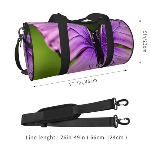 Charming Butterfly Duffle Bag for Men Women - Carry on Overnight Bag Travel Duffel Tote Bags Yoga Gym Bags Waterproof Weekender Bag Large Luggage Bag with Adjustable Strap3