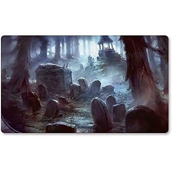 Haunted Fengra DE - Board Game MTG Play Mats + Free Waterproof Bag TCG Card Game Table Mat Size 60 x 35 cm Mouse Pad Compatible with Digimon MTG TCG CCG RPG