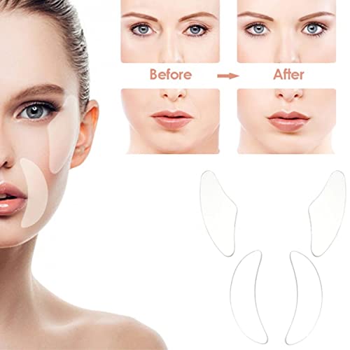 Silicone Adesivo Anti-rugas Rosto Testa 16 Peças Kit Completo Para a Face Reutilizável
