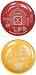 Brinware Barn Yard Tempered Glass and Silicone Dish Set, Red/Orange