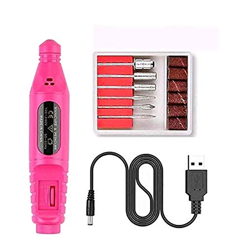 AWESMR Nail File Electric Drill, Professional Nail Art Kit For Acrylic Nails Gel Nails Manicure Pedicure Tool,Portable Adjustable Speed Manicure Pedicure Polishi,For Home,Salon