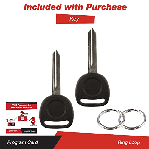 Keylessoption Keyless Entry Remote Car Key Fob And Key Replacement For 15042968 (Pack Of 2) #TOP4