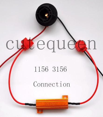 50W 6Ohm LED Load Resistors for LED Turn Signal Lights or LED License Plate Lights (Fix Hyper Flash, Warning Cancellor)