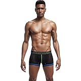 JOCKMAIL Men Mesh Underwear Boxers Trunks Shorts Breathable Crotch Mens Underwear Boxers