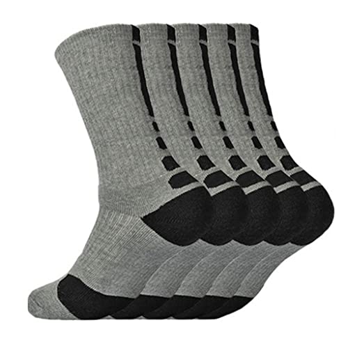 Liuzh 5 Pairs Men Sports Socks With Damping Terry Basketball Cycling Running Hiking Tennis Sock Set Ski Women Cotton (Color : D, Size : Eu 39-45) #TOP10