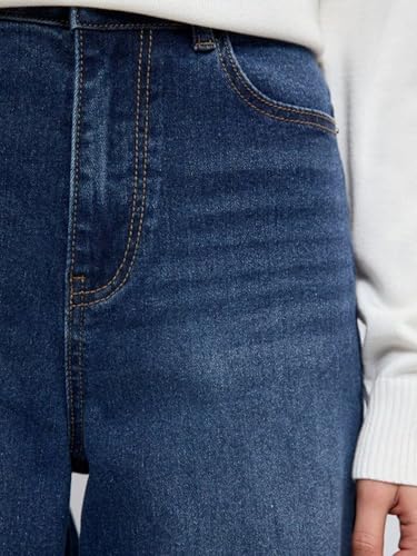 Image of KOTTY Women's High Waist Wide Leg Jeans | Relaxed Fit Comfortable Denim Pants for Women