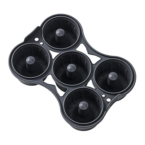 Generisch Moldes de donut para hornear - 5 compartimentos de silicona para tortas de donut | Molde reutilizable para hornear panecillos para brownies, galletas, pasteles, cocina, de Navidad