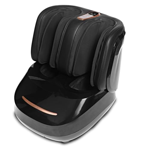 Image of ELUX Leg & Foot Massager for Pain Relief | 9 Modes, 6 Speed & Intensity Levels | Deep Kneading, Shiatsu, Air Compression, Heat Therapy | For Calf, Ankle & Foot Relaxation at Home | ELUX LEG MASSAGER