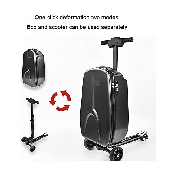 Durable Sturdy Electric Skateboard Cabin Luggage Smart Skateboard Trolley Case Abrasion Resistance Cycling Travel Multi Purpose Suitcase Carry On