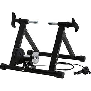 Bike Trainer Stand for Indoor Riding, Bicycle Exercise Training Stand with Magnetic Flywheel,Noise Reduction,5Resistance…
