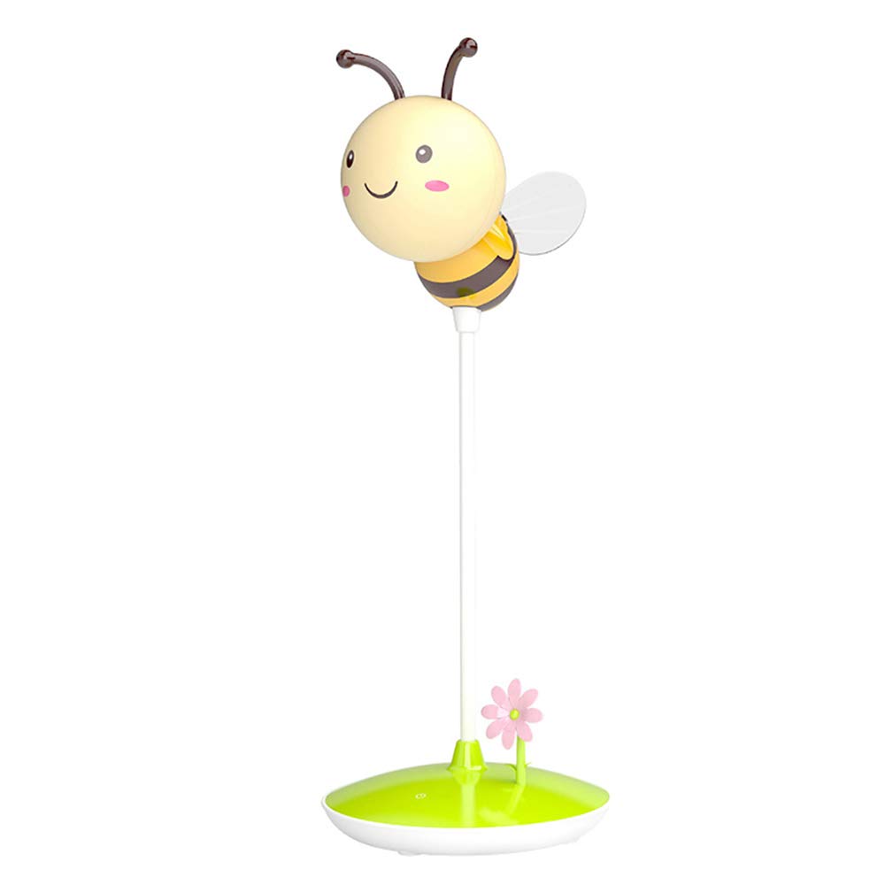 AOLLEN Bee Desk Lamp, Touch Control Desk Lamp with Flexible Gooseneck for Kids Christmas Birthday Gift - Yellow