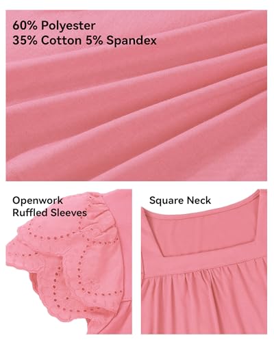 Image of KEREDA Girls Short Sleeve Shirts Summer Tops Girls Clothes 5-14 Years