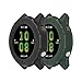Compatible for Garmin Forerunner 255 Case Protective Bumper Cover Case for Forerunner 255/Forerunner 255 Music Smart Watch Accessories (Black&Green)