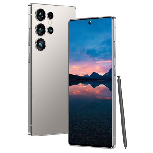 Maustron Smartphone I25 Ultra Simlock 5G senza contratto | Android 14, 8 GB + 256 GB, 7,3 HD+, Octa Core, 64 MP + 108 MP, Dual SIM/GPS | Versione DE (Gray)