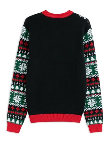Image of Ugly Christmas Sweater for Women Funny Crewneck Knit Christmas Sweater for Family Pullover Long Sleeve Top
