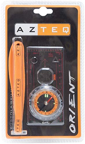 Bússola Orient com Régua e Marcações de Escalas - AZTEQ