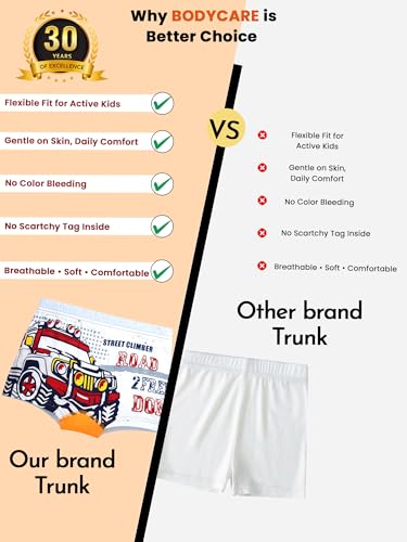 Image of BODYCARE Kids Boy's Trunk Underwear 100% Cotton | Soft Comfortable | Skin Friendly | Innerwear